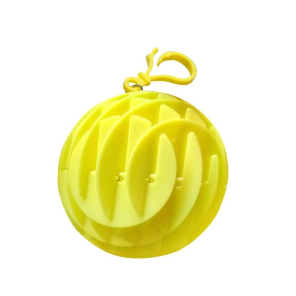 Jucarie Worm Fidget de Decompresie  Anti Stres Dimensiune Compacta 6 cm Dimensiune Extinsa 15.5 cm Galben