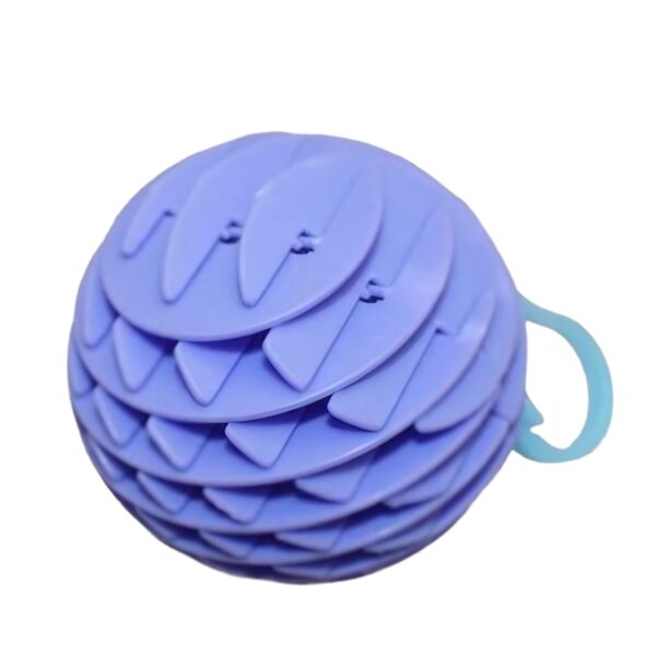 Jucarie Worm Fidget de Decompresie  Anti Stres Dimensiune Compacta 6 cm Dimensiune Extinsa 15.5 cm Albastru eschis