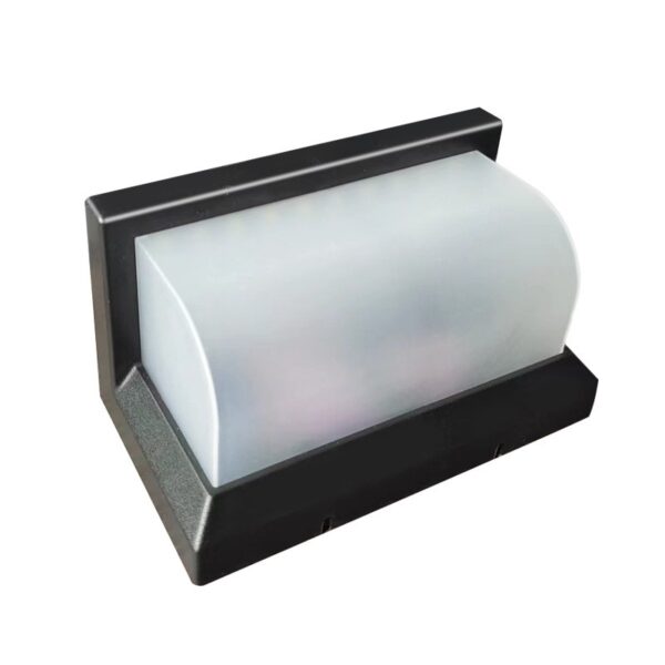 Aplica Solara De Exterior LED   13.5 cm x 8 cm 150 Lumeni 60 LED 18W  IP65 3 trepte de lumina Senzor de Lumina FORMA ARC Alb Rece