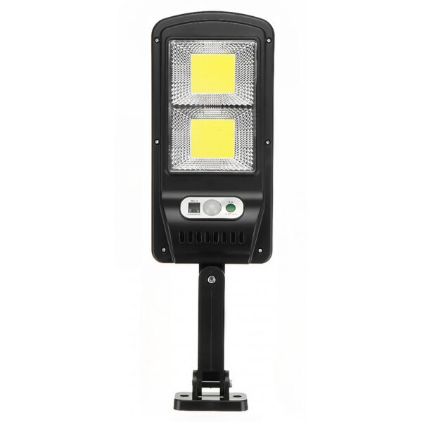 Lampă stradală solară  cu telecomandă 36 cm x 11.5 cm 108 COB LED 2592 Lumeni 21.6 W - echivalent 172 W bec incadescent IP65 Senzor de Miscare Senzor de Lumina 2 Grile Alb Rece