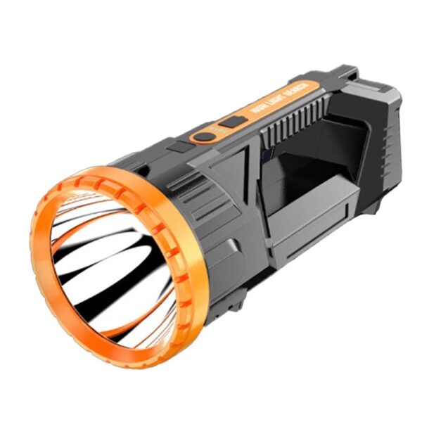 Lanterna LED  Incarcare USB Autonomie 8-24h 2 Surse de Lumina Principal si Lateral Raza Maxima 100-200 m COB 5W 23 x 10 x 10 cm Galben