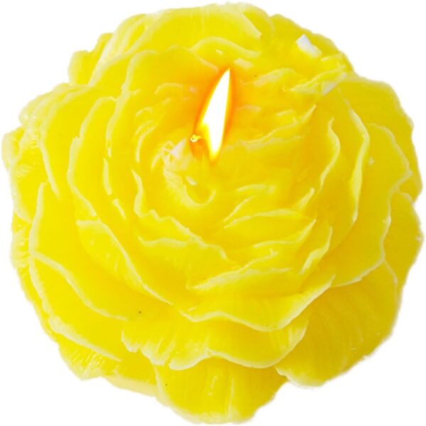 Lumanare Parfumata  Model Trandafir Ardere 10h 70 g 7.5 x 3.5 cm Parfum de Citrice Galben