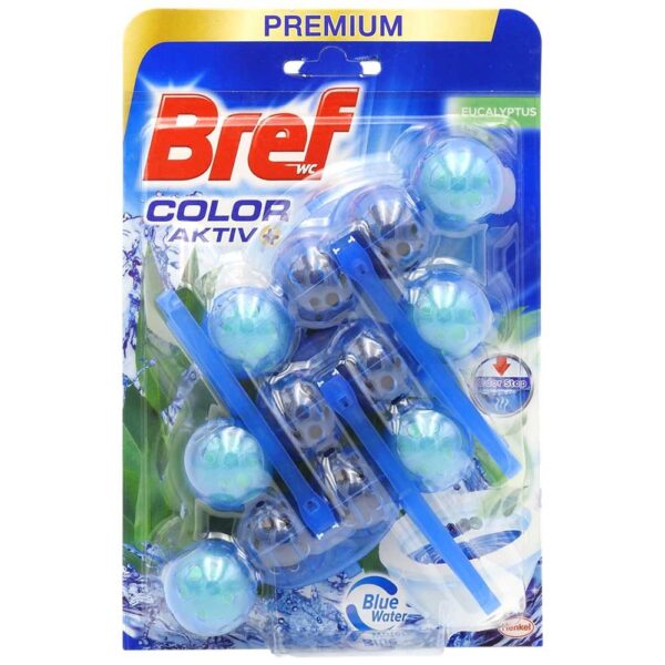 Odorizant WC Bref Bile Color Aktiv 3 X 50 g Eucalipt
