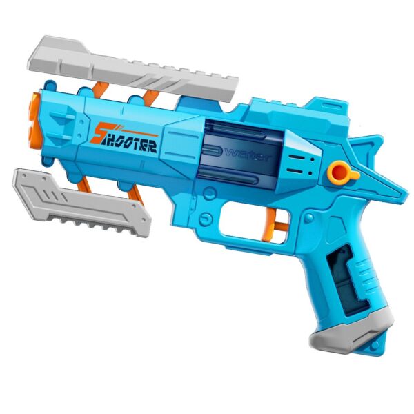 Pistol Manual cu Apa  Jucarie Pistol cu Apa Sigur Pentru Copii Design Nou S-Shooter Atractiv 23 x 14.5 cm Albastru
