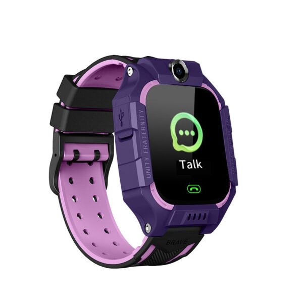 Ceas Smartwatch  Pentru Copii Model Q19 Z6 Localizare LBS Istoric Traseu Monitorizare Spion Camera Foto Lanterna Chat Vocal Apel SOS Roz/Mov