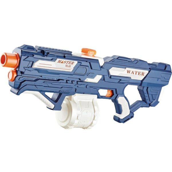 Pistol cu Apa pentru Copii Rezervor 600ml  14ani+ cu baterie 1500mAh Electric Burst Albastru/Alb 1000ML