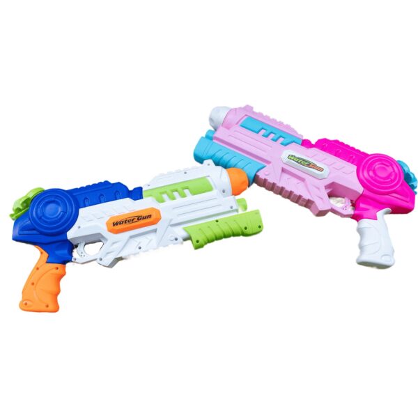 Set 2x Pistol cu Apa pentru Copii Rezervor Pentru Piscina/Plaja  6ani+ Roz + Albastru 1000 ML