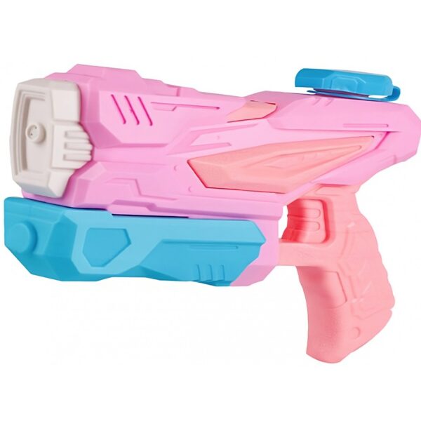 Pistol cu Apa pentru Copii Rezervor Pentru Piscina/Plaja  6ani+  3 duze Roz 300ML