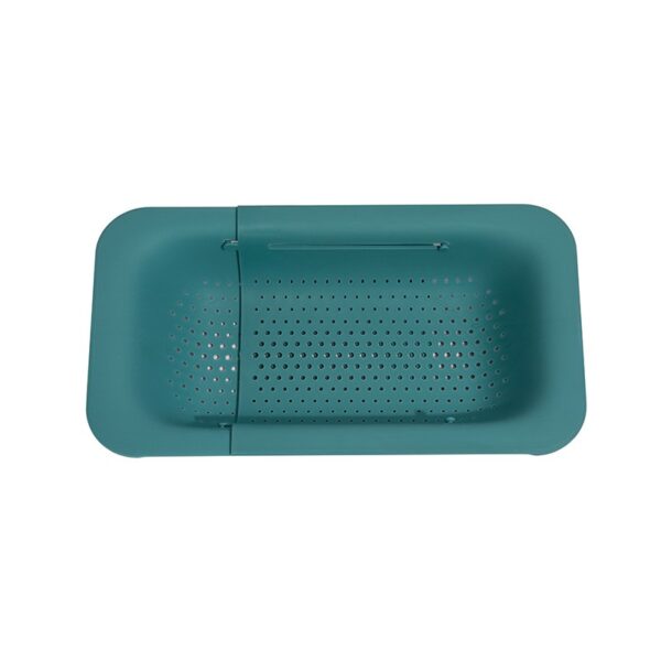Cos pentru Scurgere Chiuveta de Bucatarie  Plastic Telescopic 36x20x5 cm Verde