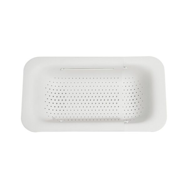 Cos de Scurgere pentru Chiuveta de Bucatarie  Plastic Telescopic 36x20x5 cm Alb