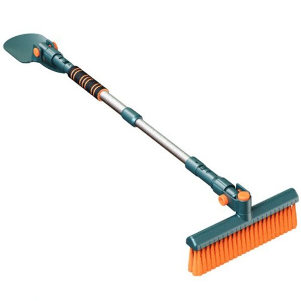 Racleta Auto pentru Zapada cu Doua Capete  Dezapezire Masina cu Maner Lung Ergonomica Detasabila pentru Geamuri si Caroserie Usor de Utilizat 48 cm- 78 cm Verde Inchis