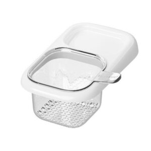 Cos de Scurgere pentru Chiuveta  din ABS cu Maner si Ventuza Multifunctional 22 x 13 x 8.5 cm Alb
