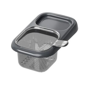 Cos de Scurgere pentru Chiuveta  din ABS cu Maner si Ventuza Multifunctional 22 x 13 x 8.5 cm Gri