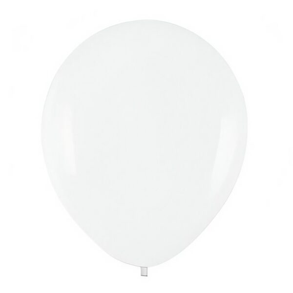 Set 10 Baloane din Latex  Model Party 13 cm Albe 2.2 g