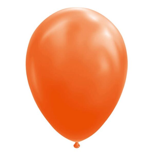 Set 12 Baloane  din Latex Standard 25 cm Portocaliu