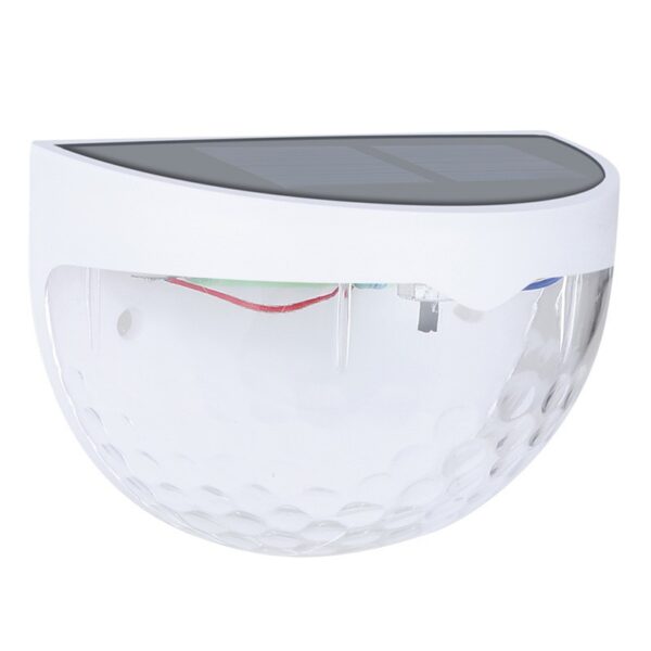 Set 2x Lampa solara de perete 6LED  carcasa alba lumina alb rece