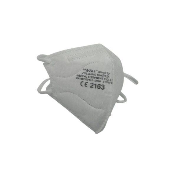 Set 30 bucati Masca de protectie faciala pentru copii  ️ de unica folosinta FFP2 CE 2163 5 straturi nesterila ambalaj individual Copii Alb