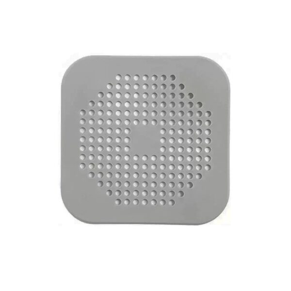 Filtru Chiuveta  Anti-infundare cu Ventuze 14.5 x 14.5 cm Flexibil Gri