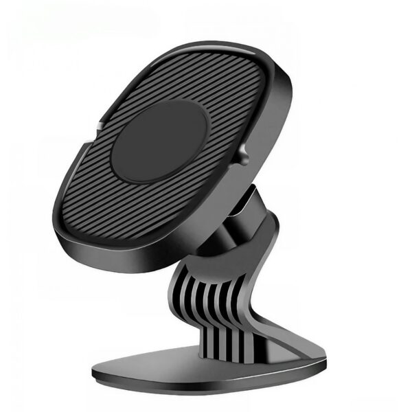 Suport Auto Magnetic  360 grade cu adeziv 53 mm Holder JS - 668 compatibil cu dispozitive intre 4" - 7" Ajustabil 6 Magneti Neodymium  incorporati Negru