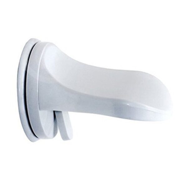 Suport de Picior  pentru Baie cu Ventuza din PP si PVC Antiderapant 11.5 x 15 cm Alb