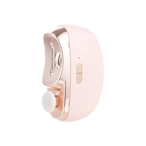 Unghiera Electrica 2 in 1  Taiat si Slefuit 2 Viteze Lumina LED Design Ergonomic Compartiment Resturi Portabila Silentioasa 65 db USB-C Manichiura Ideal Pentru Copii si Adulti 8.5 x 6.8 x 3.3 cm Roz