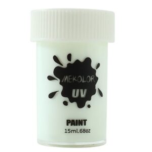 Vopsea pentru Fata si Corp  cu Pigment Fosforescent UV 15 ml Alb