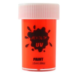Vopsea pentru Fata si Corp  cu Pigment Fosforescent UV 15 ml Rosu